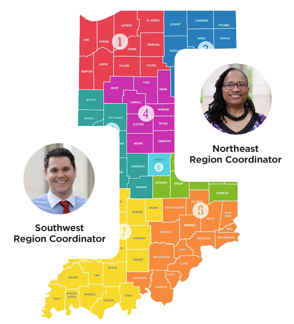 Regional Coordinator map